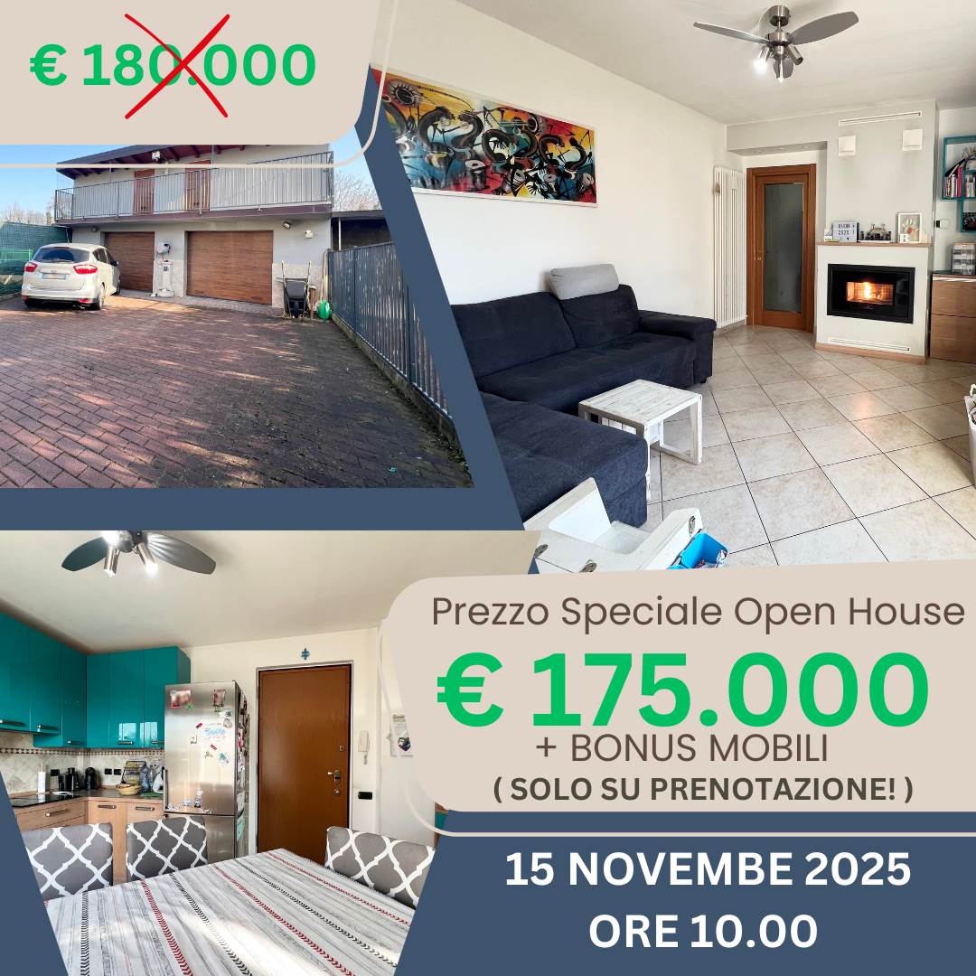 Immagine di copertina dell'immobile Open house - 15 novemvre - trilocale con giardino e area esterna